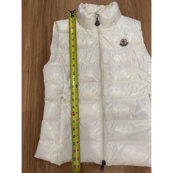 Moncler Puffer Down Ghany Gilet Vest White Size 1 (Small) $1025 - Picture 10 of 10